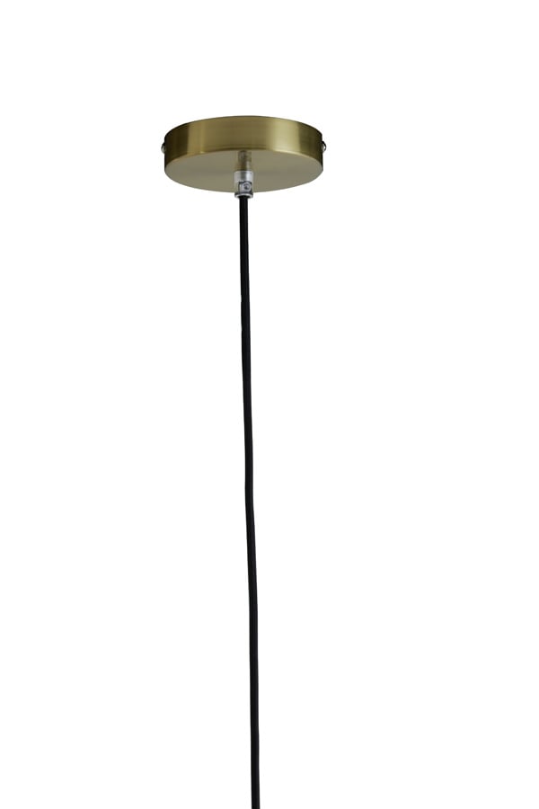 Light & Living MAGDALA Hanglamp Ø40x40 cm – Grijs Glas – Modern Design – E27