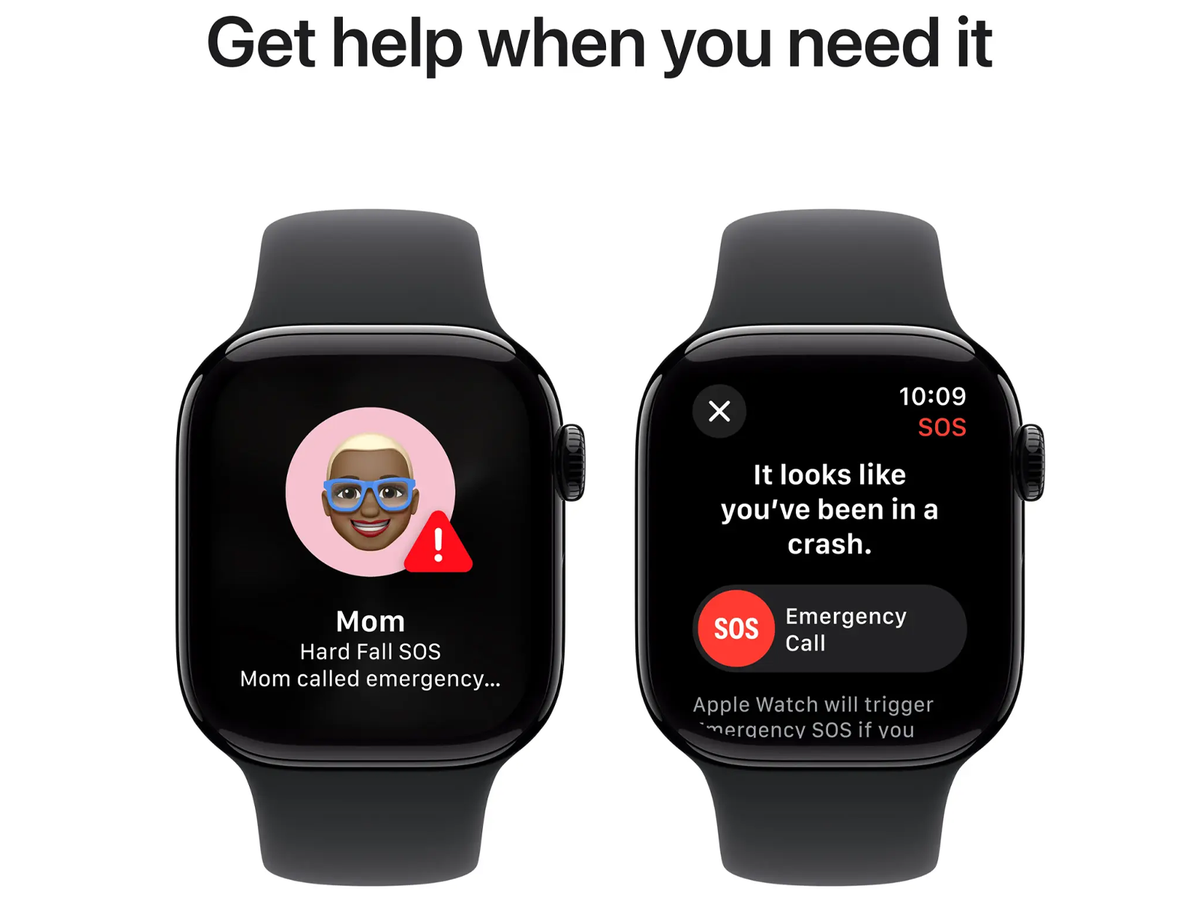 Apple Watch Series 10 42mm - Diamantzwart Aluminium - Zwart Sportbandje
