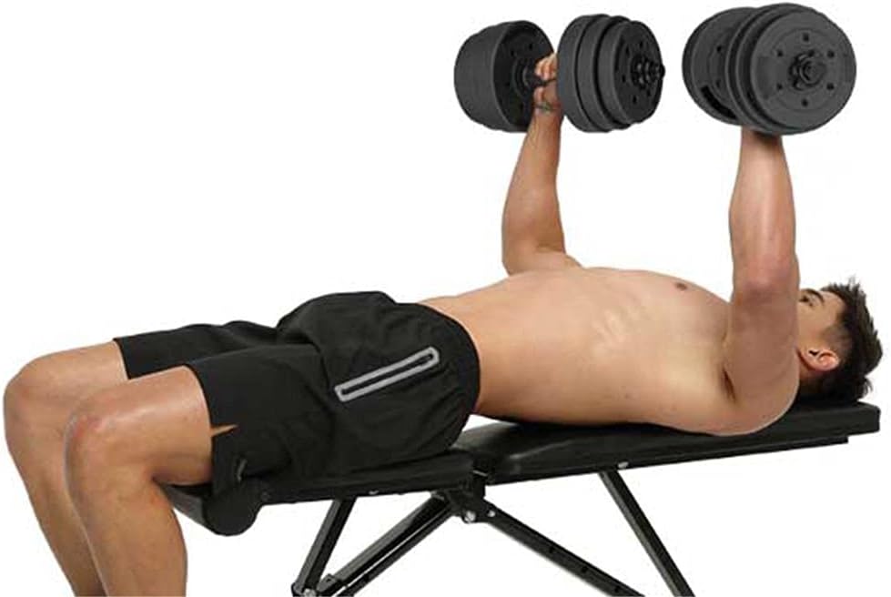 Yaheetech Set van 2 Dumbbells - 30 KG - Antislip Handgreep - Verstelbaar - Zwart
