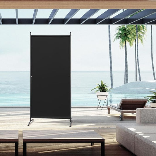 Angel Living Kamerschermen - 1-delig - Ruimteverdeler - Opvouwbaar - Zwart - 80 x 180cm