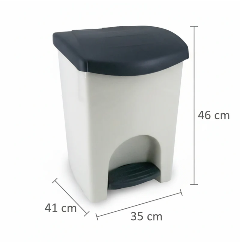 Sp-Berner recycling prullenbak 50 l - 2 compartimenten - kunststof