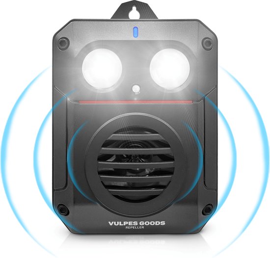 Vulpes Goods® Verjager Marterverjager PRO V3 – Ongedierteverjager - Steenmarter Verjager voor Outdoor Gebruik - 100% Waterdicht - Draadloos & Oplaadbaar