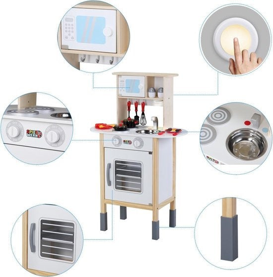 Spielwerk Speelkeuken Happy Kitchen - 35-delig - Realistisch
