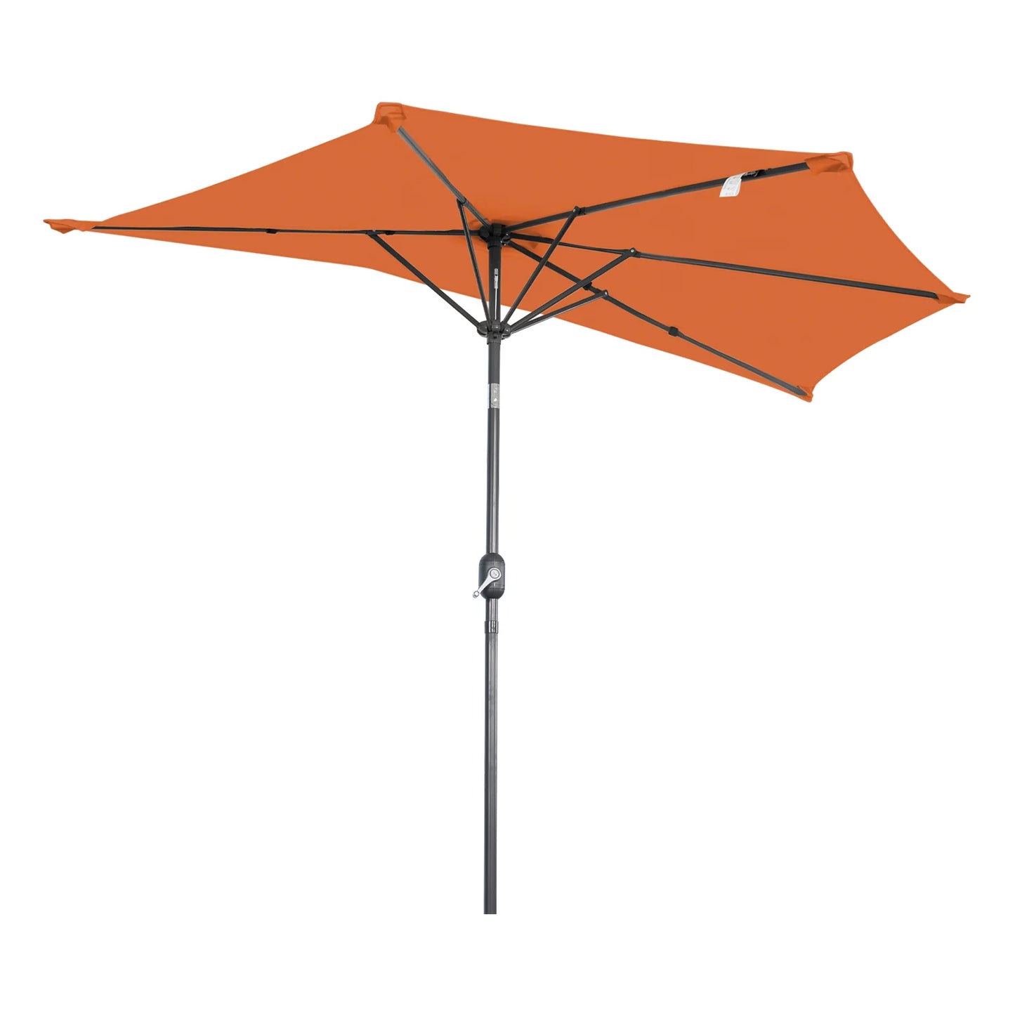 Angel Living Halve Zweefparasol 270 cm – Wandparasol Halfround – Terracotta