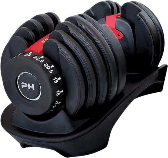 DH FitLife 2026 verstelbare dumbbell set - 2,5 tot 25 kg - 18 gewichtsstanden