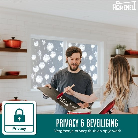 Homewell® Raamfolie HR++ 60x200 - Isolerend & Zonwerend - Anti inkijk - Statisch - Paardenpol