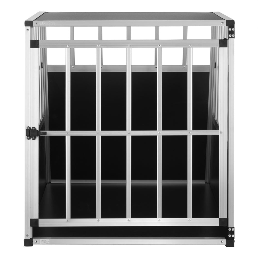 Cadoca Honden Transportbox L – Aluminium – 90x66x72cm Afsluitbaar
