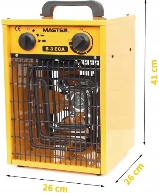 Master werkplaatskachel elektrische heater met ventilator B 3 ECA 3kW (B3ECA)