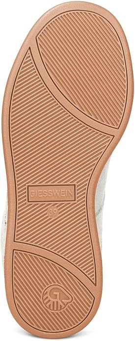 Giesswein Dames Sneakers van Suède – LWG-gecertificeerd Leer – Merino Voering & Voetbed – Antislip Zool – Beige