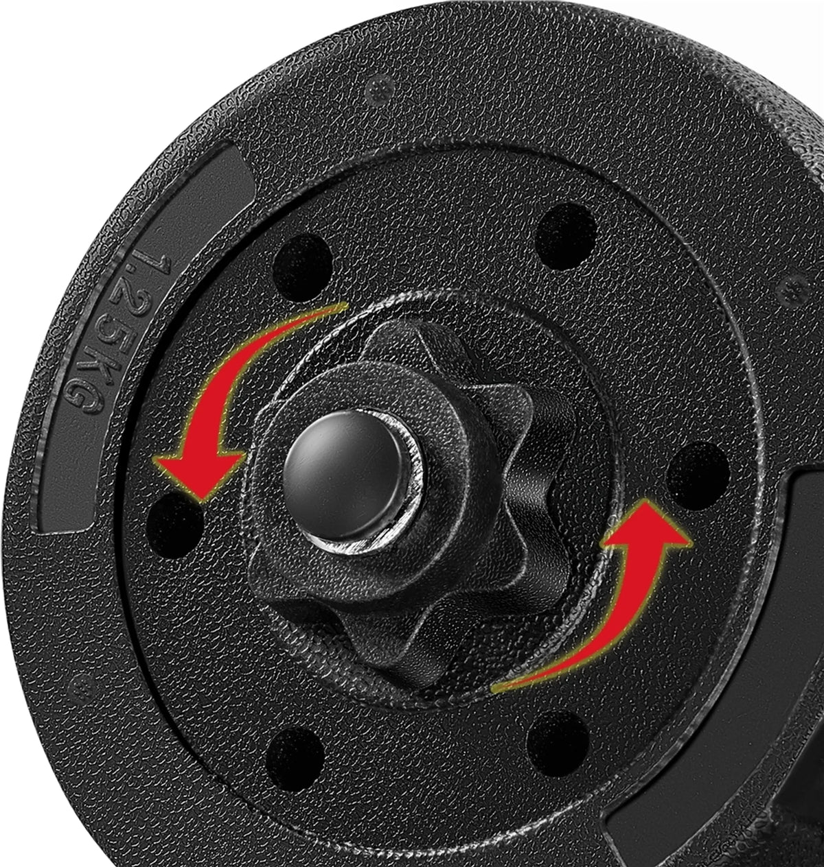 Yaheetech Dumbbellset 25 kg – Voorzien Van 12 Verstelbare Gewichtsschijven En Antislip Handgrepen En Stersluitingen – Voor Krachttraining En Spieropbouw – Zwart Kunststof Cement En Metaal – 43 x 21 x 21 cm