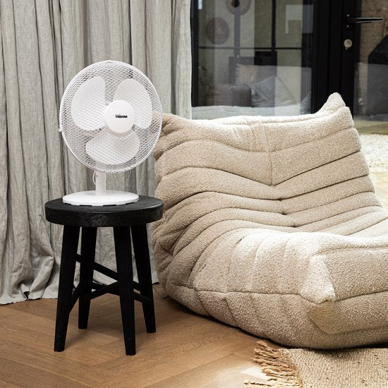 Tristar Tafelventilator 30 cm – 3 Snelheden – 85° Oscillatie – Verstelbare Luchtstroom – VE-5724 – Wit
