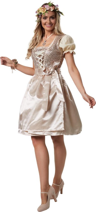 Dressforfun Mini-Dirndl Burgau model 2 XXL - verkleedkleding kostuum halloween verkleden feestkleding carnavalskleding carnaval feestkledij partykleding - 304684