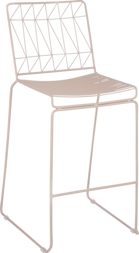 Mica Decorations Bueno Barkruk voor Buiten - 53 x 55 x 108 cm - Roze
