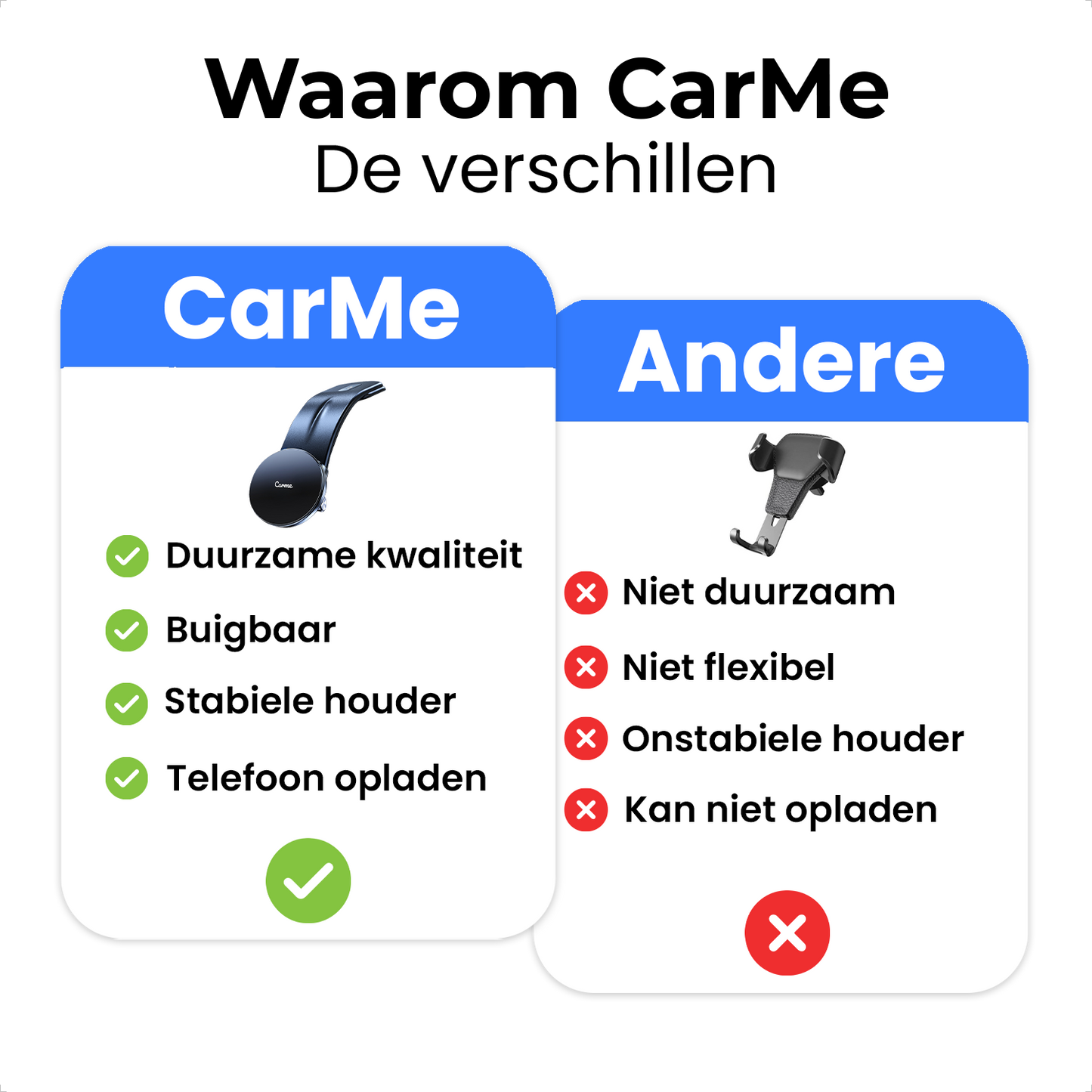 Carme MagSafe Telefoonhouder - Zwart