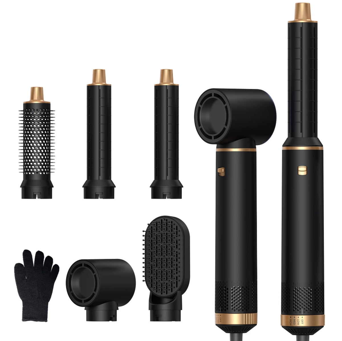 Atopskins 5-in-1 Haarstyler – Föhn, Krultang, Stijlborstel & Warmteborstel