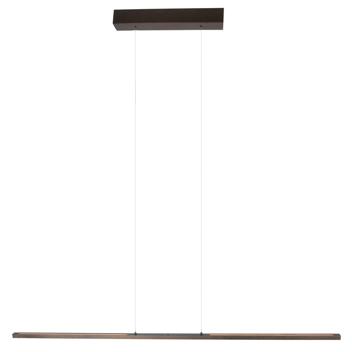 Hanglamp Bande 3995CA cacao - trendy metalen hanglamp 150cm breed met hoogte instelbaar systeem en geïntegreerde LED van Steinhauer