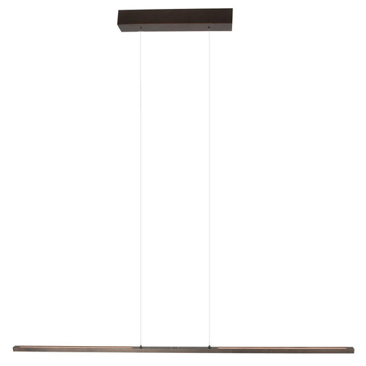 Hanglamp Bande 3995CA cacao - trendy metalen hanglamp 150cm breed met hoogte instelbaar systeem en geïntegreerde LED van Steinhauer