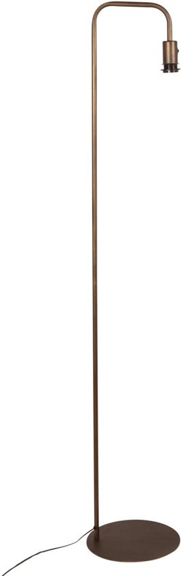 Vloerlamp brons 152 cm Hoog Stang 4737BR met E27 fitting, zonder kap - Mexlite, Tijdloos Metaal Design