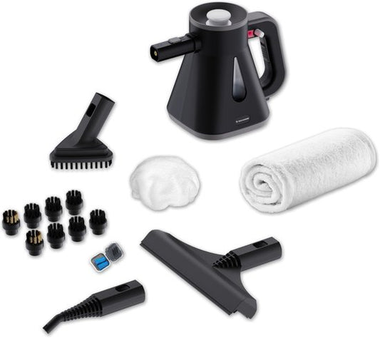 Techweise TS Compact Handstoomreiniger - 15 Accessoires - 1200W 2,6 Bar- Wet & Dry functie - Handstomer