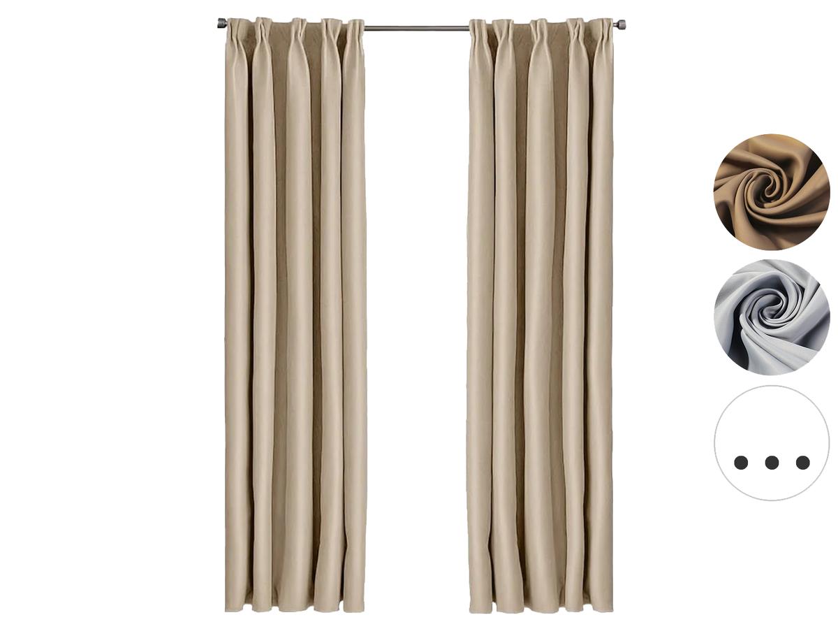 Larson Blackout Gordijn - Lichtwerend en Isolerend - maat 150 x 250 cm - Zwart