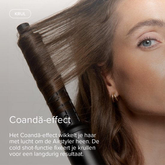 MAE® Airstyler PRO II + Diffuser - krultang 6 in 1 Multistyler Föhn - Haarstyler - Krulborstel en Stijlborstel