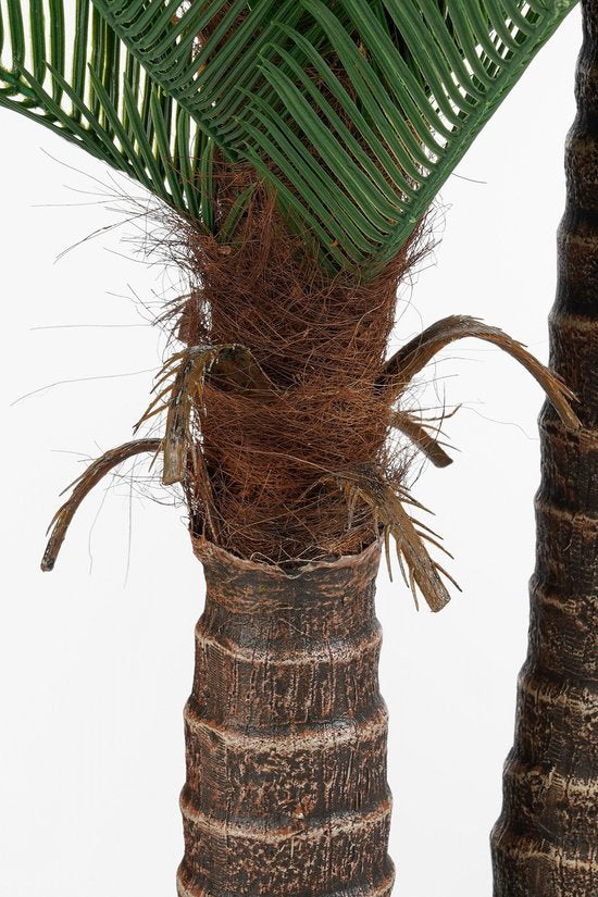 Mica Decorations grote Cycas Palm kunstplant - groen - H150 x D95 cm - top kwaliteit