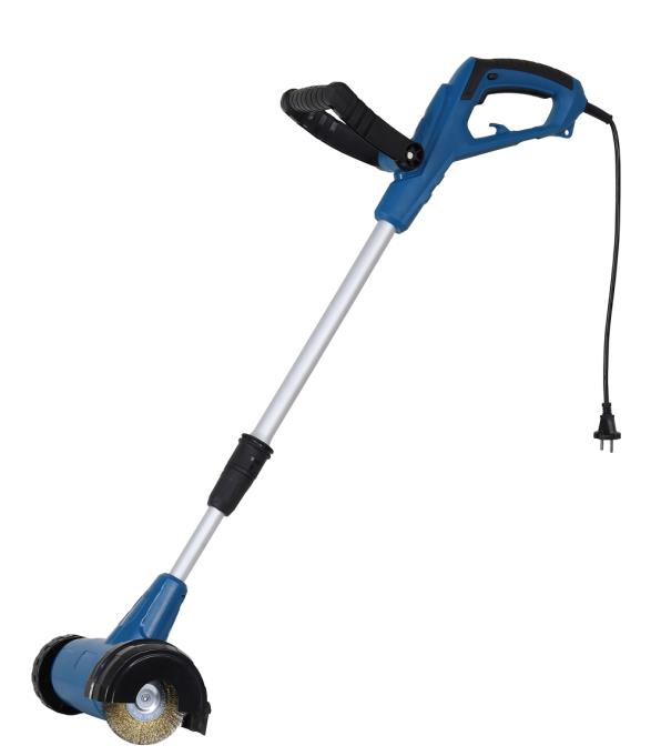 CFH Elektrische voegenborstel EFB-675 met 4 onkruidborstels Telescopische steel Blauw/Zilver