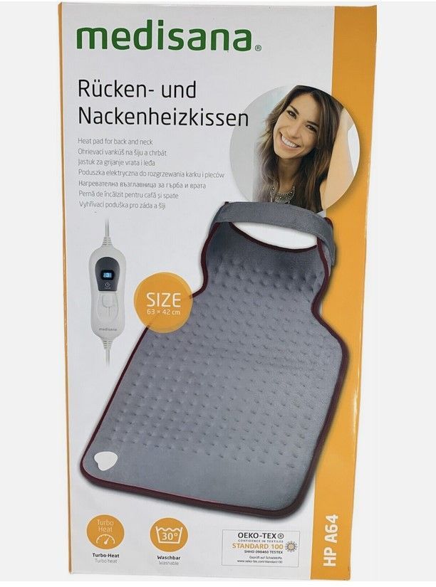 Medisana ecomed HP-46E Rug- en Nekwarmtekussen - Grijs - 63 x 42 cm