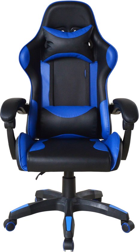VDD Gaming - Gamestoel - Game Stoel - Gamingstoel - Gamestoel Zwart- Gamestoel Blauw - Bureaustoel - Bureau Stoel - Verstelbaar - Ergonomisch - Max 120 kg