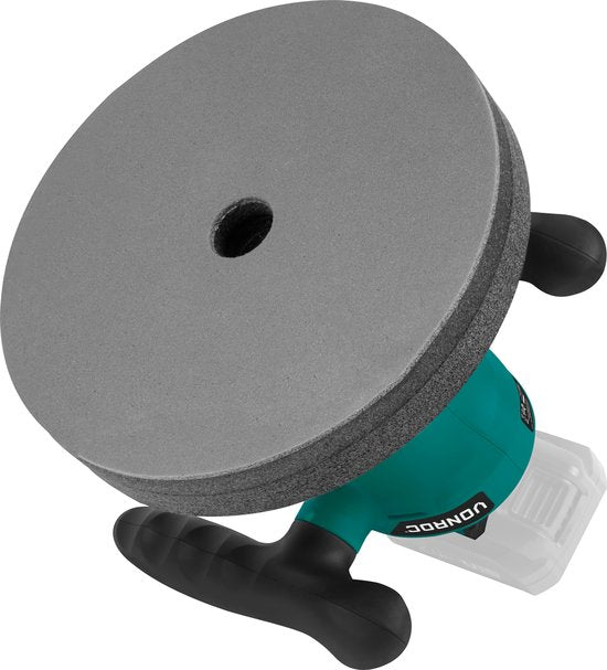 Accu polijstmachine - poetsmachine 20V - Ø240mm – Incl. verstelbare handgrepen, 2 polijsthoezen en opbergtas - Zonder accu & lader
