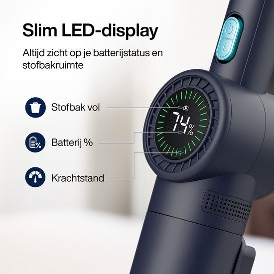 Kruimeldief NanoDetect Pro 120W - Kruimelzuiger Snoerloos - Krachtige Handstofzuiger - Draadloos - Autostofzuiger - Samako