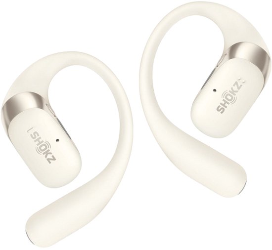 Shokz OpenFit 2 Open-ear Sporthoofdtelefoon – Draadloze Oordopjes – Beige