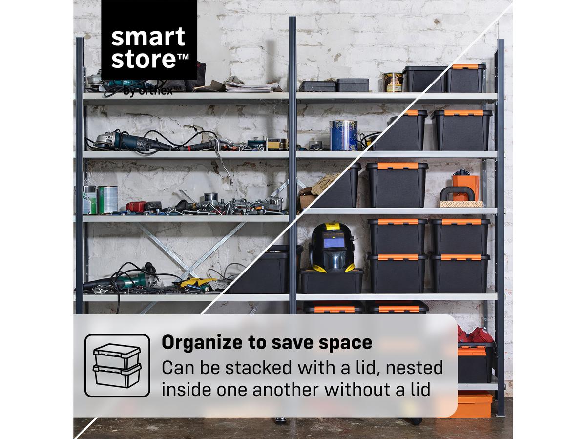 Orthex SmartStore Pro 15 Opbergbox - Stapelbaar - 14 Liter - Zwart