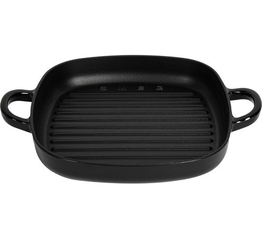Smeg - Gietijzeren Grillpan - Zwart - 26 x 26 cm - Geschikt voor Inductie
