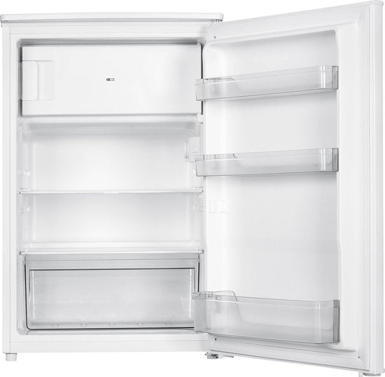 Tomado TRT5501W Tafelmodel koelkast energiezuinig - 109 liter - Met vriesvak - 55 cm breed - Stil: 37 dB - Led-verlichting - Energielabel C - Vrijstaand - Wit