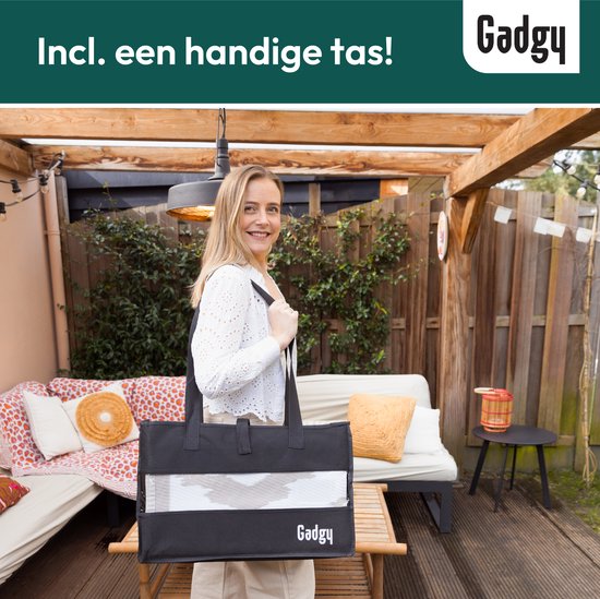 Gadgy Buitenkleed XXL - Vloerkleed Buiten 300x200 cm - Tuintapijt Dubbelzijdig - Picknickkleed Beige Wit - Buitentapijt
