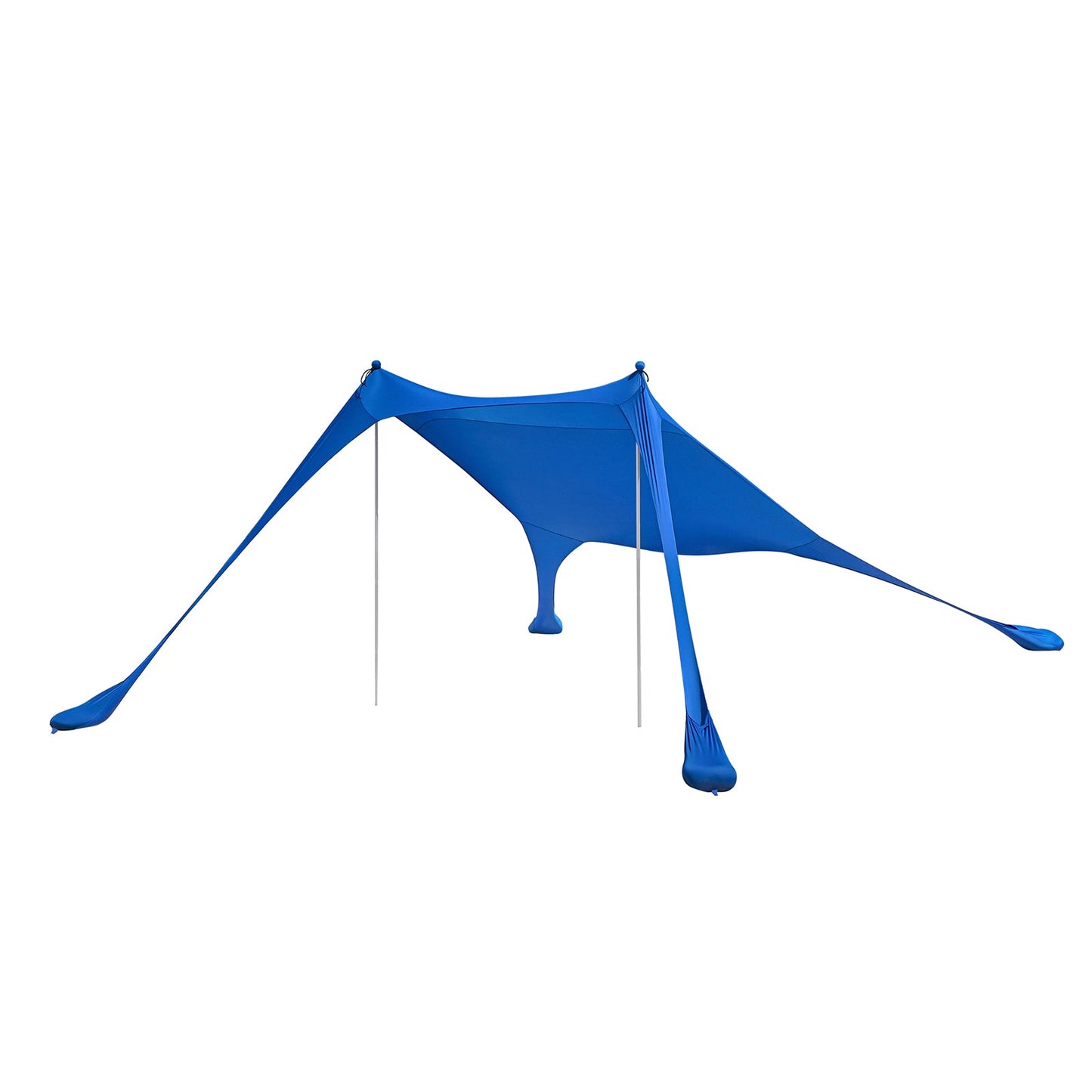 SoBuy OZT01-DB Strandhuisje 300x300x200 cm, koningsblauw, lycra/polyester, draagbare strandtent met palen en draagtas