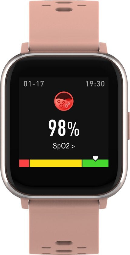 Denver Smartwatch - Stappenteller - Bel/SMS Melding - Slaapactiviteit - 1.4'' Display - Hartslag, Bloeddrukmeter, Sportmodus - IP68 - SW165 - Roze