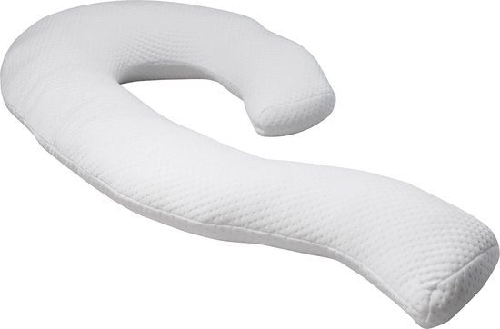 Dreamolino Swan - ergonomisch zijslaper kussen - 7-in-1 comfortkussen - ondersteunt & heeft een stabiliserende werking - zwangerschapskussen - borstvoedingskussen - ademend lichaamskussen