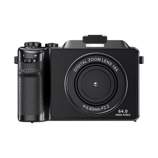 KOMERY X9 digitale 4K-camera - 64 MP - zwart