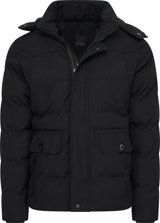 Mario Russo Ranger Jacket - Jas Heren - Winterjas Heren - Waterafstotend - Winddicht - Zwart - L