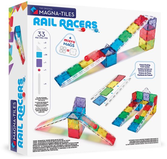 Magna Tiles Rail Racers 33-delig