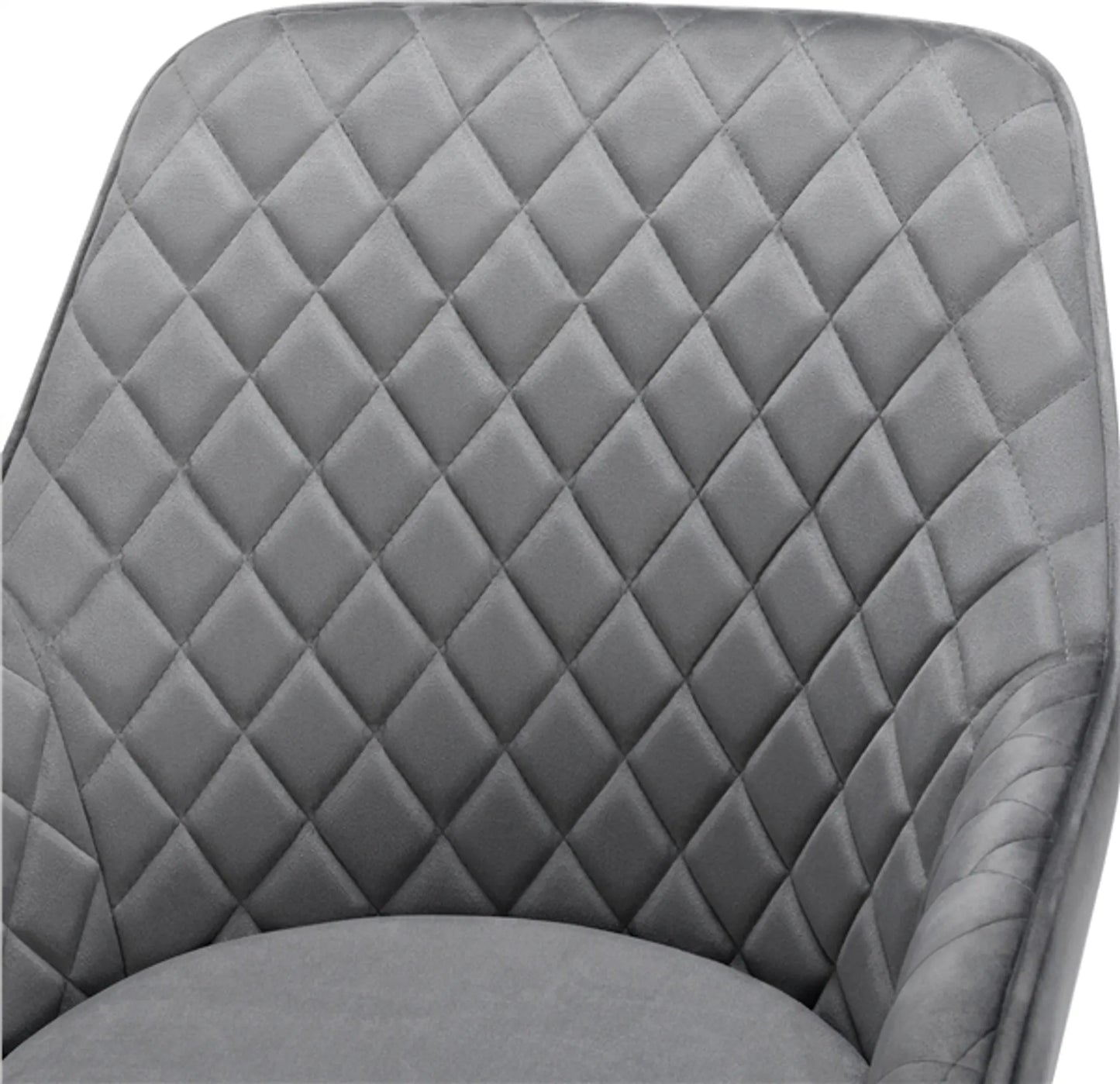 Yaheetech Eetkamerstoelen Set van 2 - Lichtgrijs - Fluweel - Met Armleuningen - 120 kg - 57,5 x 58 x 86,5 cm