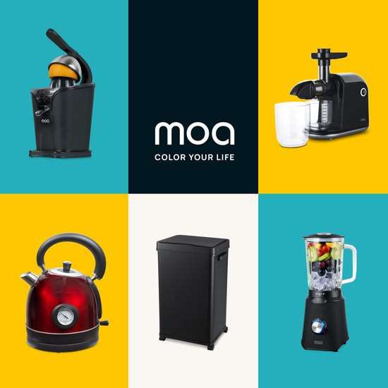 MOA Prullenbak – Sensor – 68 liter – 33 x 45 x 72 cm – Zwart