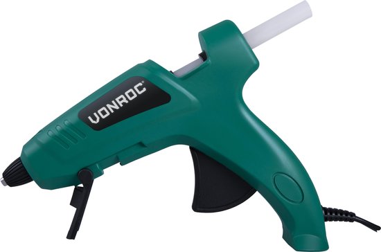 VONROC Lijmpistool – 70W – Ø11,2MM – anti-druip functie – Incl. 56 lijmpatronen