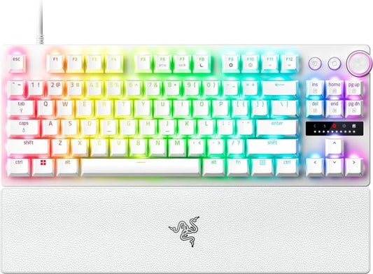 Razer Huntsman V3 Pro Tenkeyless - Gaming Toetsenbord TKL - Optische Switches - RGB - Qwerty - Wit