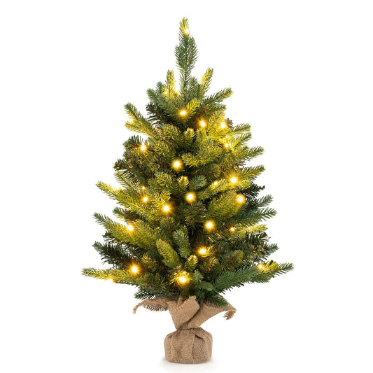 Coast Kunstkerstboom Tafel 60 cm Groen – 234 Takpunten – Met 35 Warmwitte LED Lampjes
