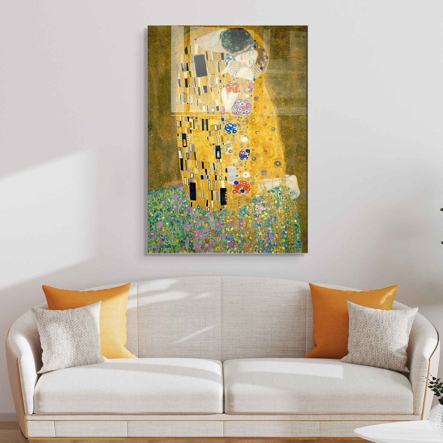 Bozeman Decoratief schilderij van gehard glas - 50 x 70 cm - Veelkleurig