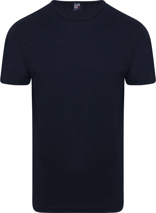 Alan Red - S - Derby T-Shirt - 4-pack - Ronde hals - Navy