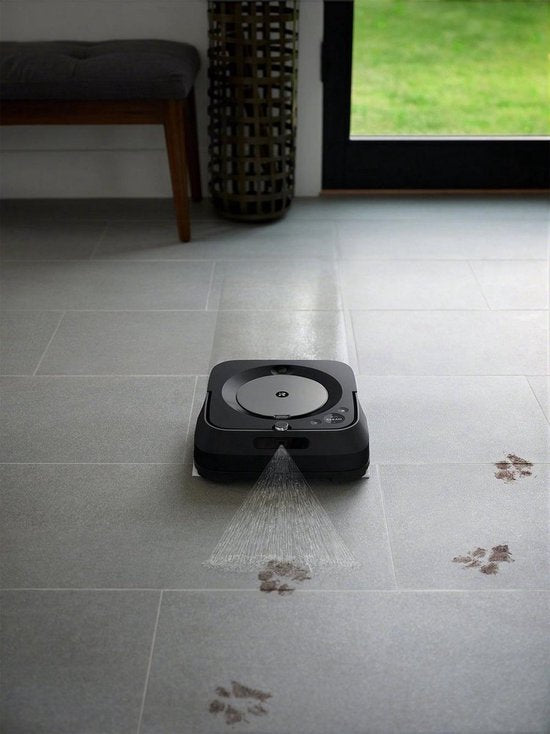 iRobot Braava Jet M6 - Dweil Robot - Zwart - M6132 - Dweilrobot - Met App - Spraakassistent - Goole & Alexa - Smartmapping